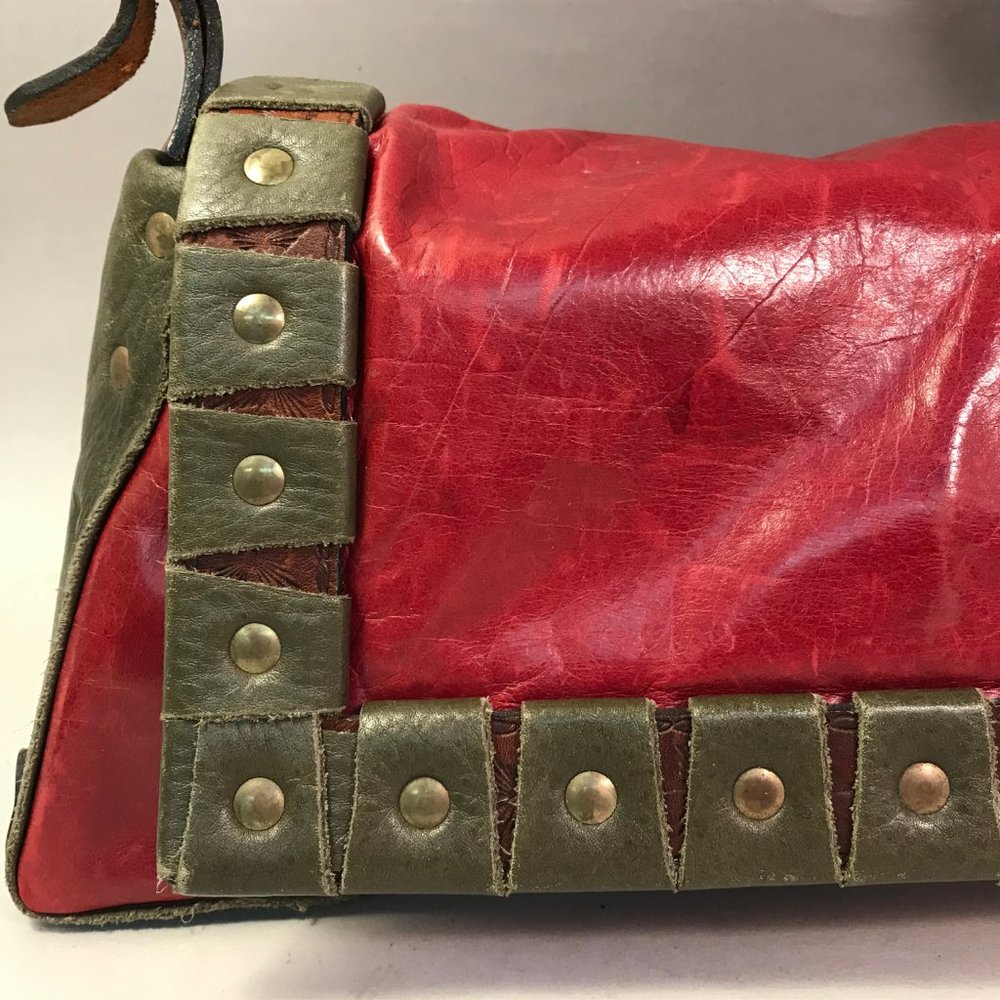 Hand Made Artesian Boho Leather Bag Satchel Purse